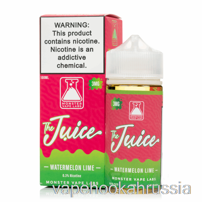 Vape Russia арбуз лайм - сок - 100мл 3мг